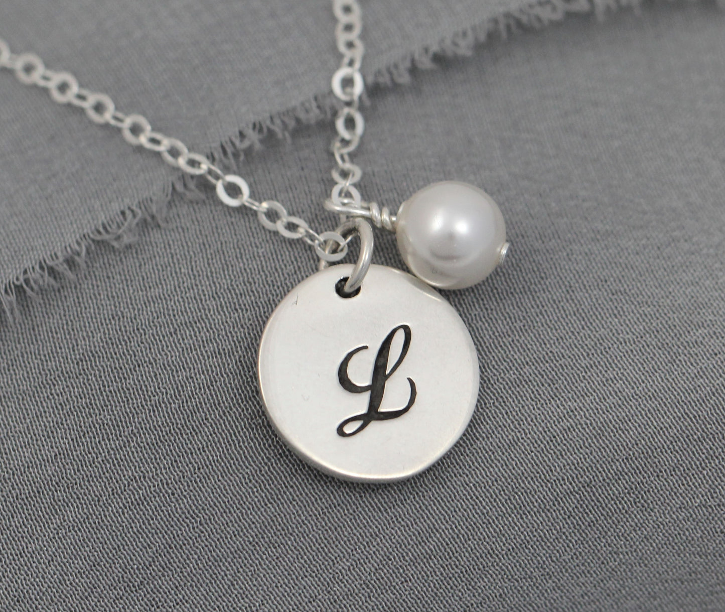 custom initial necklace with personalized letter