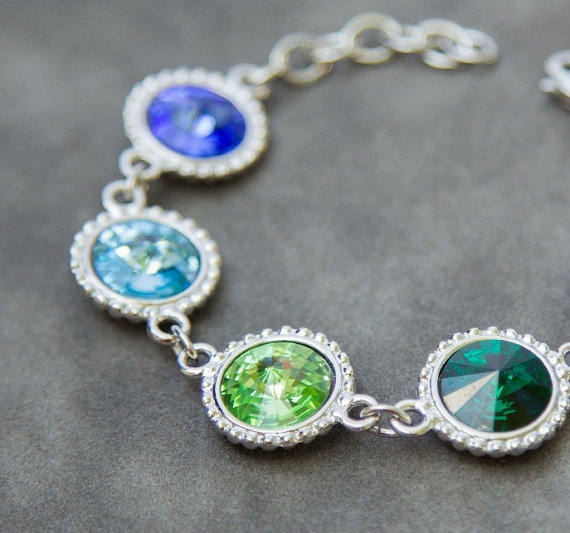 Grandmother's Personalized Bracelet, Birthstones