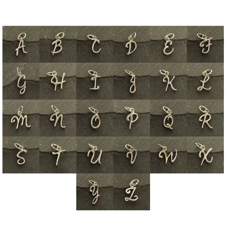 Sterling Silver Initial Chart