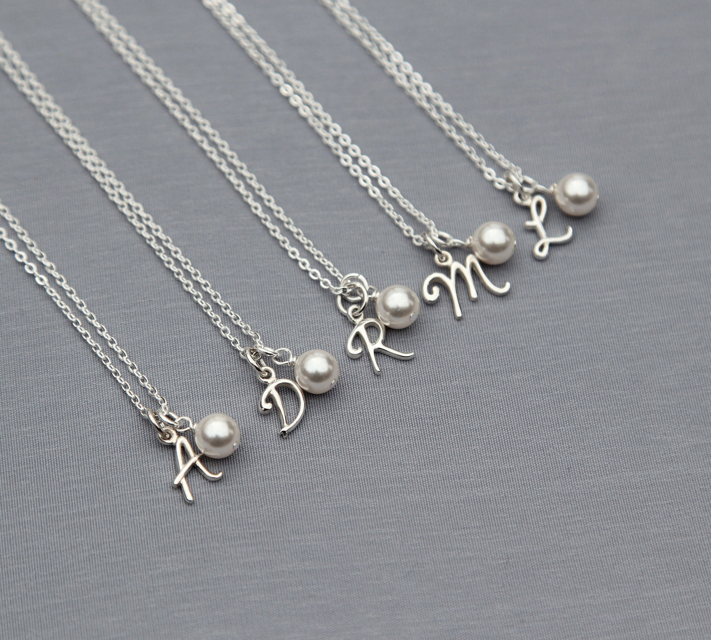 Bridesmaids Necklaces with pearls