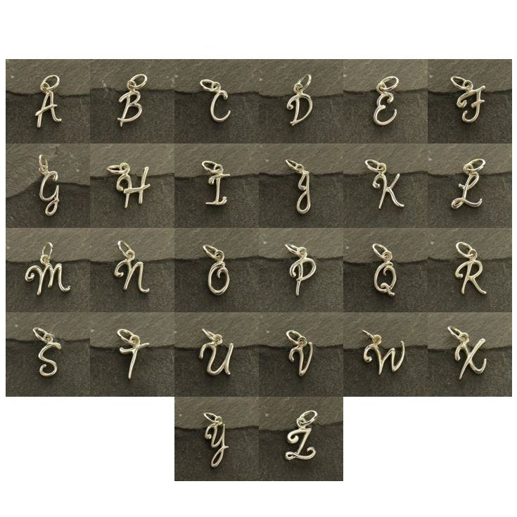 Sterling Silver Initial Chart