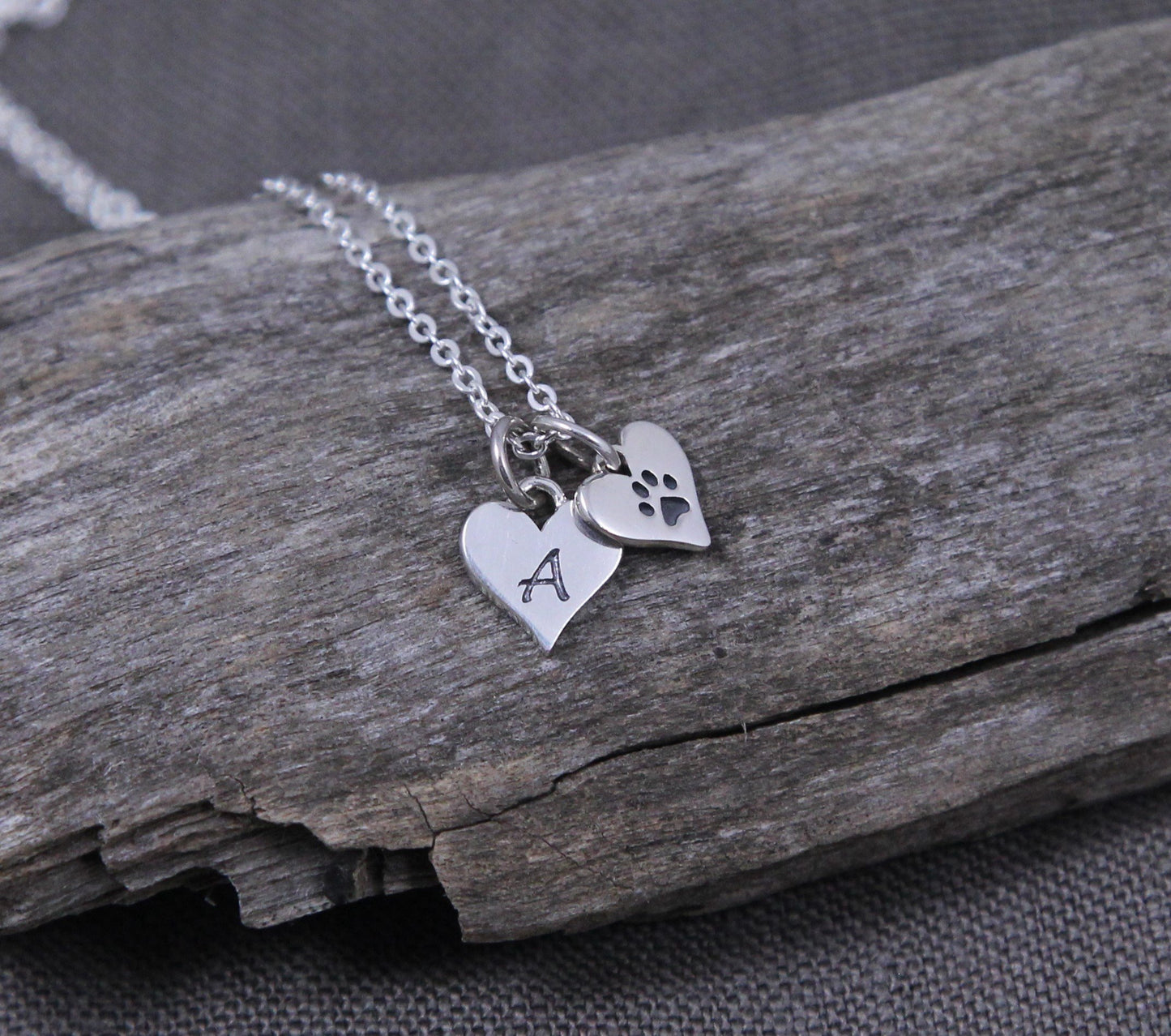 Cat Lover Jewelry, Pet Necklace with Pawprint