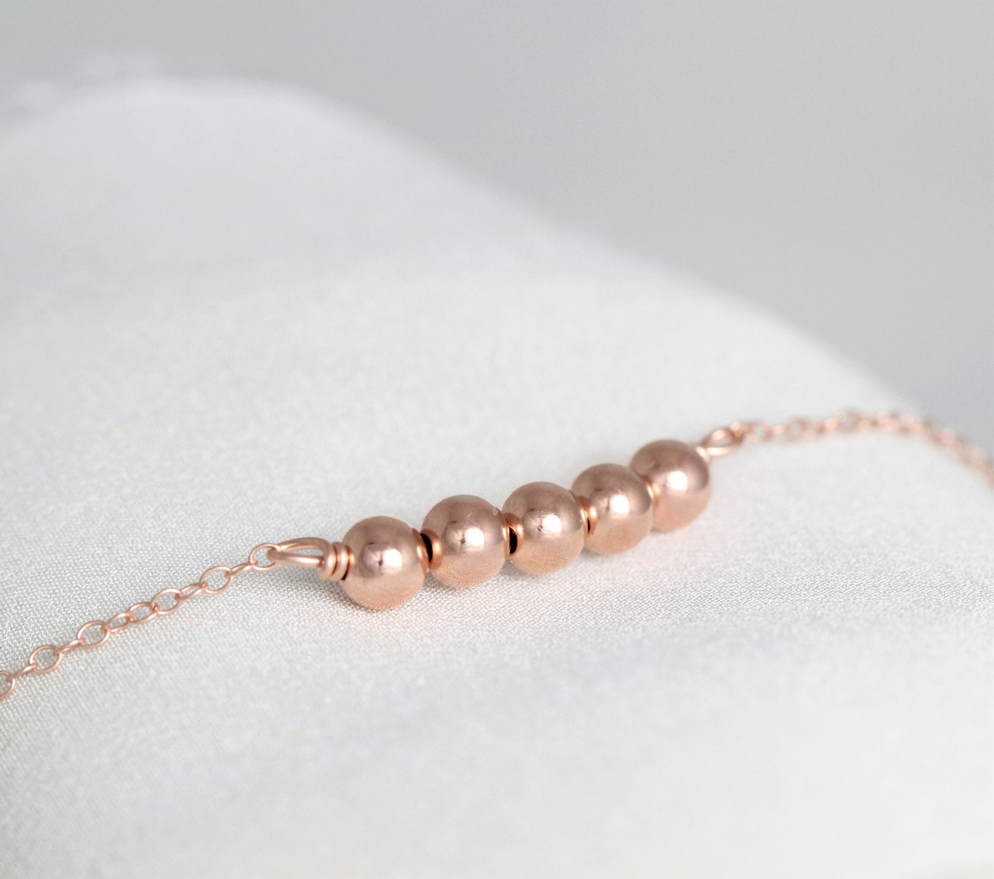 14kt Rose Gold Birthday Bracelet 80th