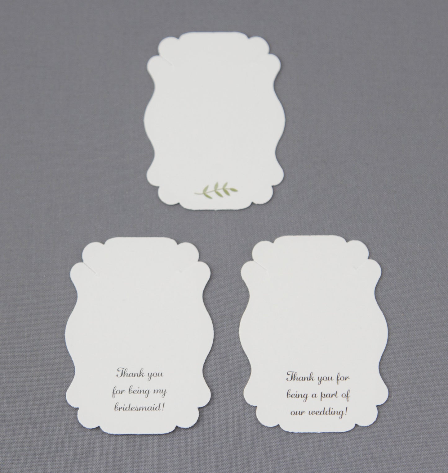 Bridal Party or Wedding Necklace Cards