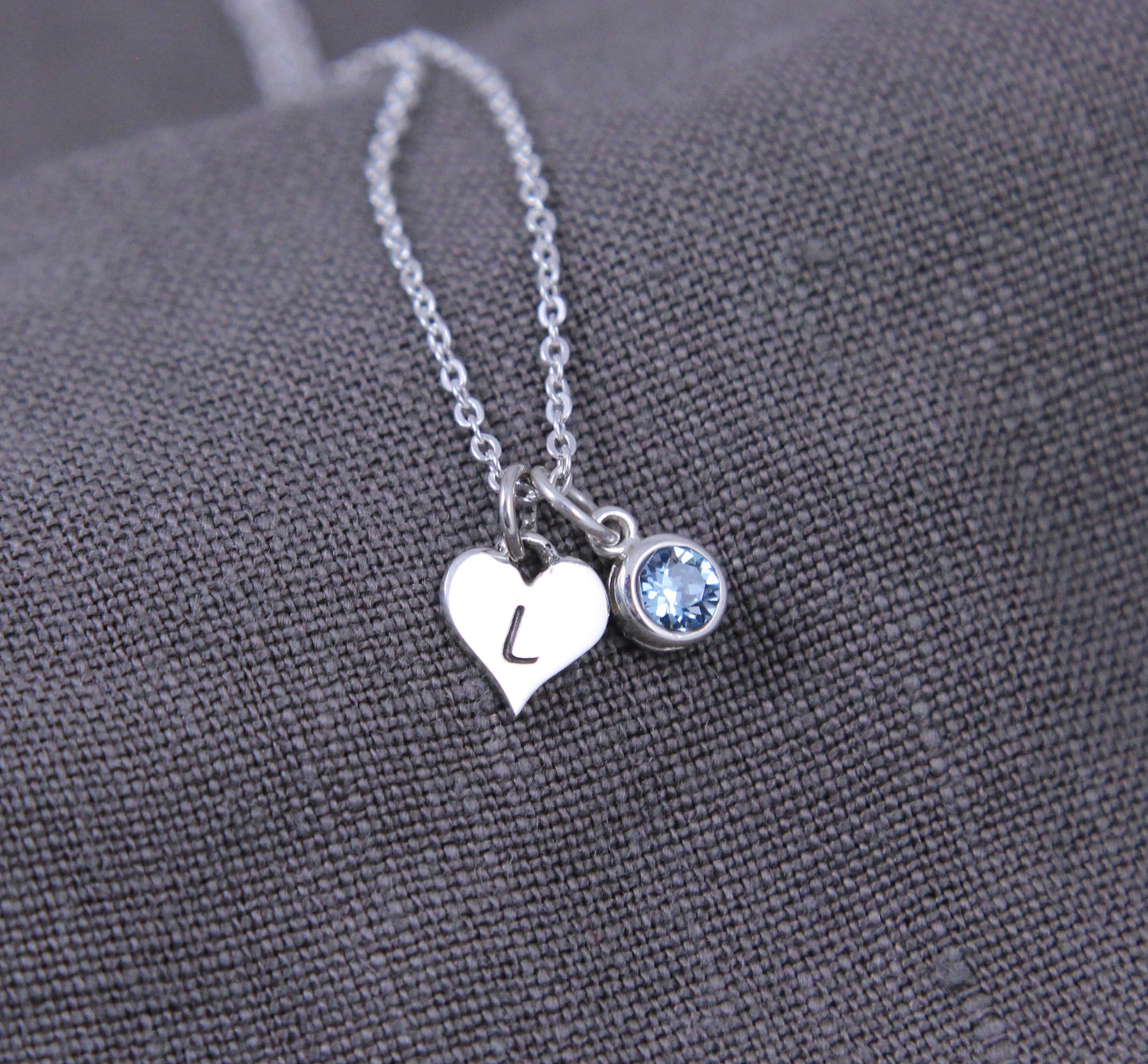Custom Jewelry for Grandma, heart necklace