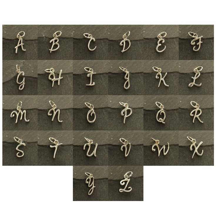 Sterling Silver letter chart