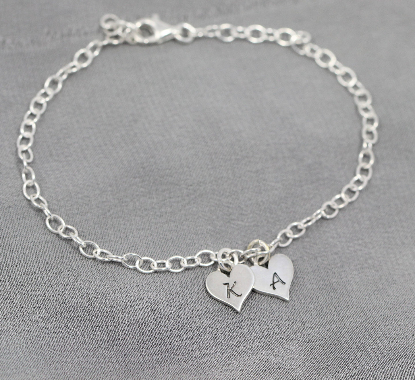 Personalized Sterling Silver Initial Bracelet