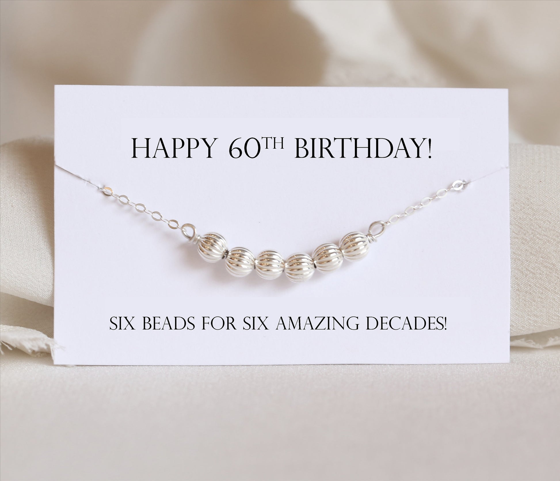 60th Birthday Jewelry Birthday Gifts 60th Birthday Gift Beads