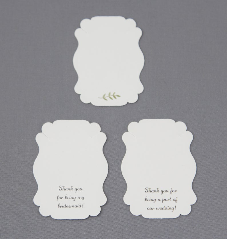 bridesmaid gift necklace cards